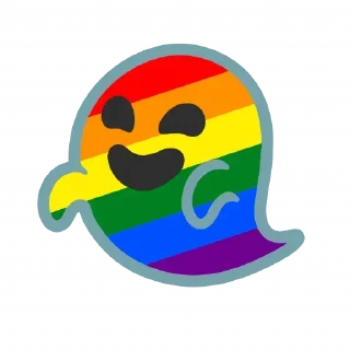 Rainbow ghost @stickersb2b
