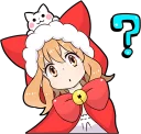 Cat Girls - MerryX'mas and HappyNewYear :: @line_stickers