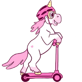Pink Unicorn @stickersb2b