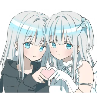 Серебряные сестрёнки @Nyasticks