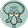 Squidward - @Stickerabad
