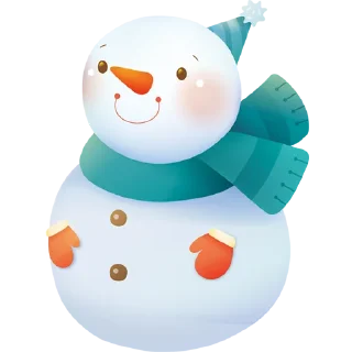 Cute Snowman @PunjabiSticker
