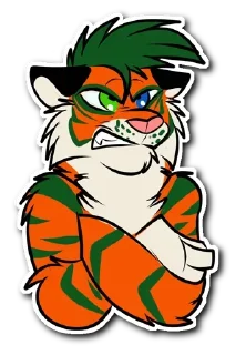 Kiss a Tiger @stickersb2b