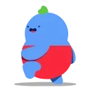 Animated  Fat Guy @stickersb2b