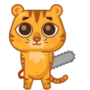 Grumpy tiger @stickersb2b