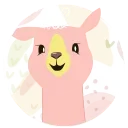 Animated Lama Daniella @stickersb2b