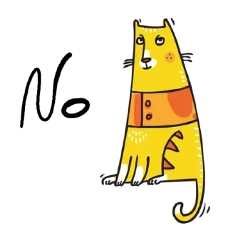 Yellow Home Cat @stickersb2b