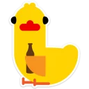 Duck attack stickers