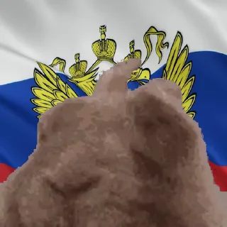 Заяц с флагами
