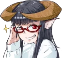 Horned girl's collection :: @line_stickers