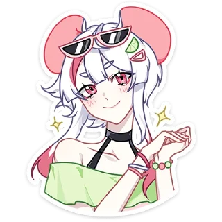 @stickers_vk Мауси и Рен на каникулах без надписей