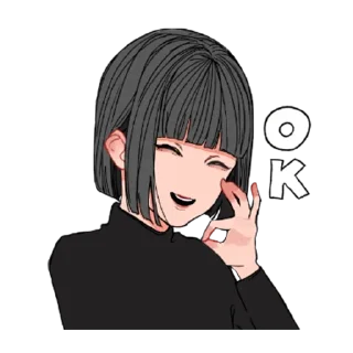 Окки-тян - @tg_sticks
