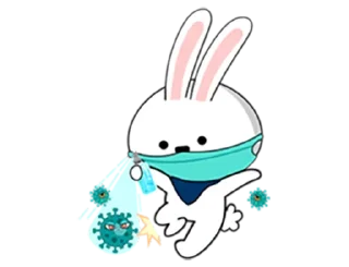 Coronavirus Bunny @stickersb2b