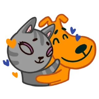 Кот и Пёс (@TgSticker)