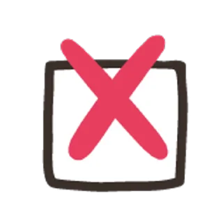 ❌