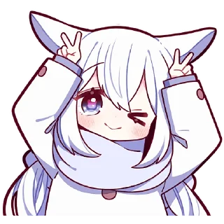 Белая зайка 2 @Nyasticks