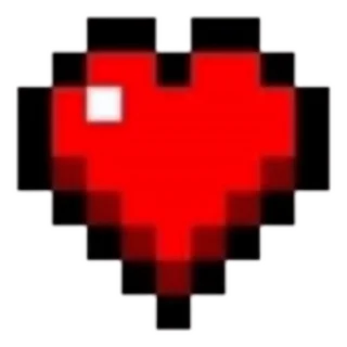 Разноцветные сердца (@StickersMinecraft)