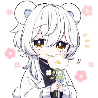Белый медвежонок @Nyasticks