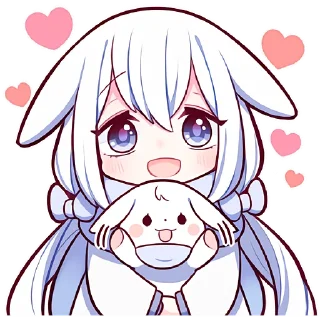 Белая зайка @Nyasticks