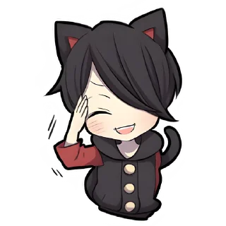 Чёрный котёнок 3 @Nyasticks