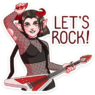 Асмодея и Деймония • @TgSticker