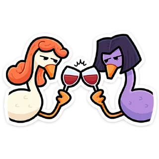 Дикие гусыни @stiky x @stickers_vk