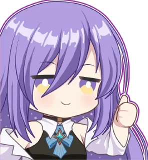 Moona Hoshinova (hololive) @Anak_kucing_stiker