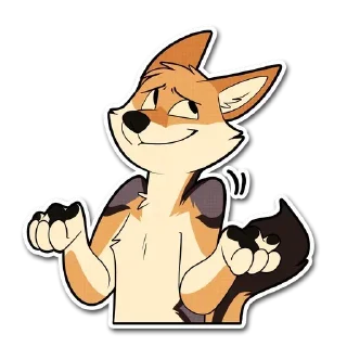 Fox and Hugs @stickersb2b
