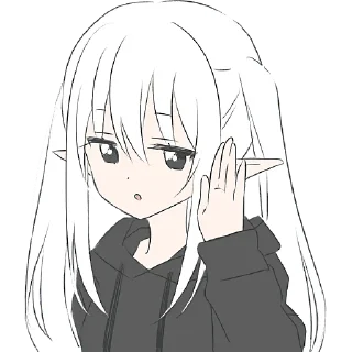 Эльфийка в худи @Nyasticks