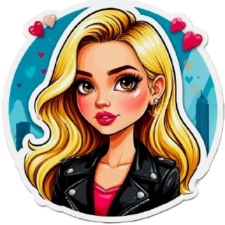 The blonde is cool @ChestSticker