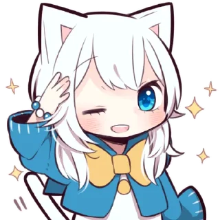 Белая кошечка @Nyasticks
