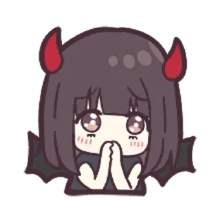 Menhera chibi by @anime_stickerr