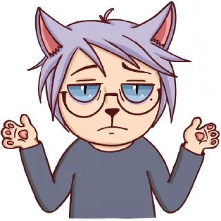 Cat boy for you @stickersb2b