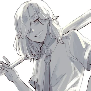 cтики с тм→ @kurisanko Hishi Kojiro