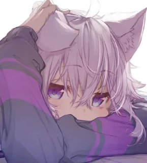 Nekomata Okayu @Anak_kucing_stiker