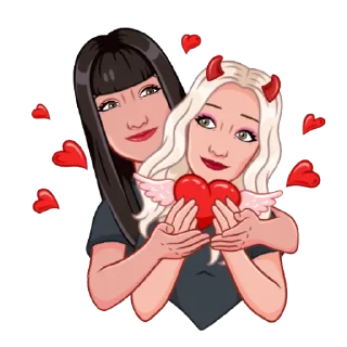 👭
