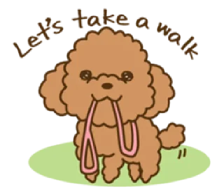 happy poodle | @cutestickers4you
