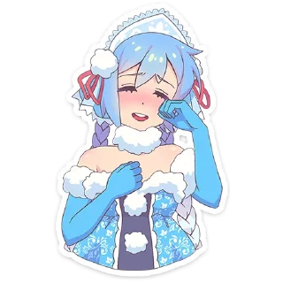 Снегурочка Юко • @TgSticker