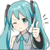 HATSUNE MIKU Pom Ver. :: @line_stickers