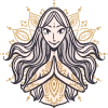 Yoga Sticker • by AnVinoArt