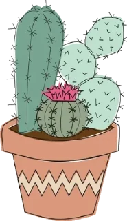 Green Cactus @stickersb2b