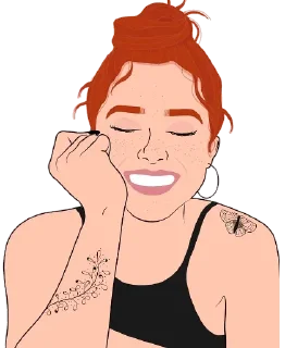 Girls in drawings @stickersb2b