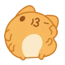 Orange Capoo @RepaintedStickers