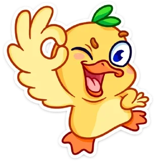 Утёнок Кряк от @stickers_vk