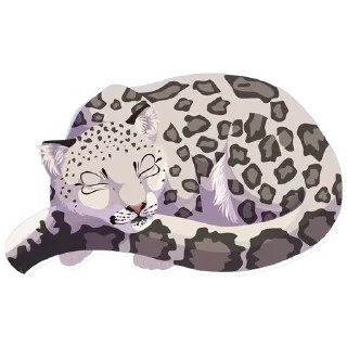 Snow Leopard @stickersb2b