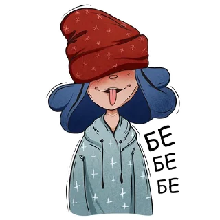 Blue hair girl