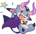 TINY DEVIL "HORN" STICKERS :: @line_stickers